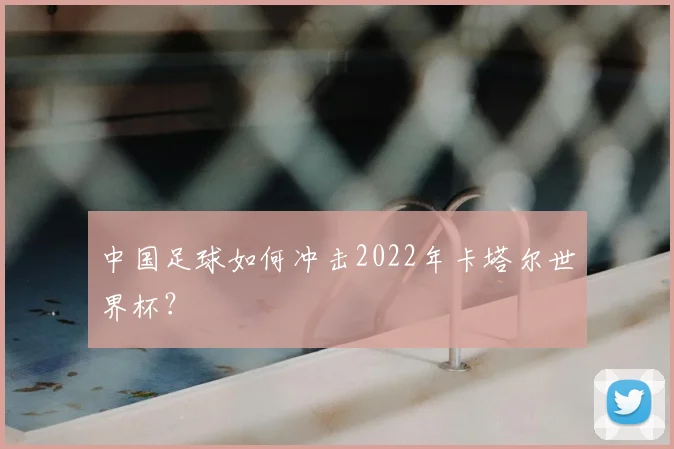 中国足球如何冲击2022年卡塔尔世界杯?